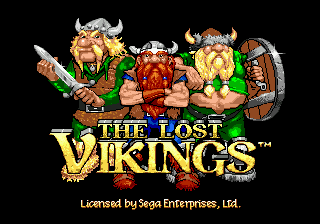 Lost Vikings, The (Europe) Title Screen